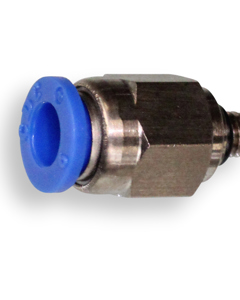 Screw-in screw union straight M5 f/hose 6mm, nickel-plated b